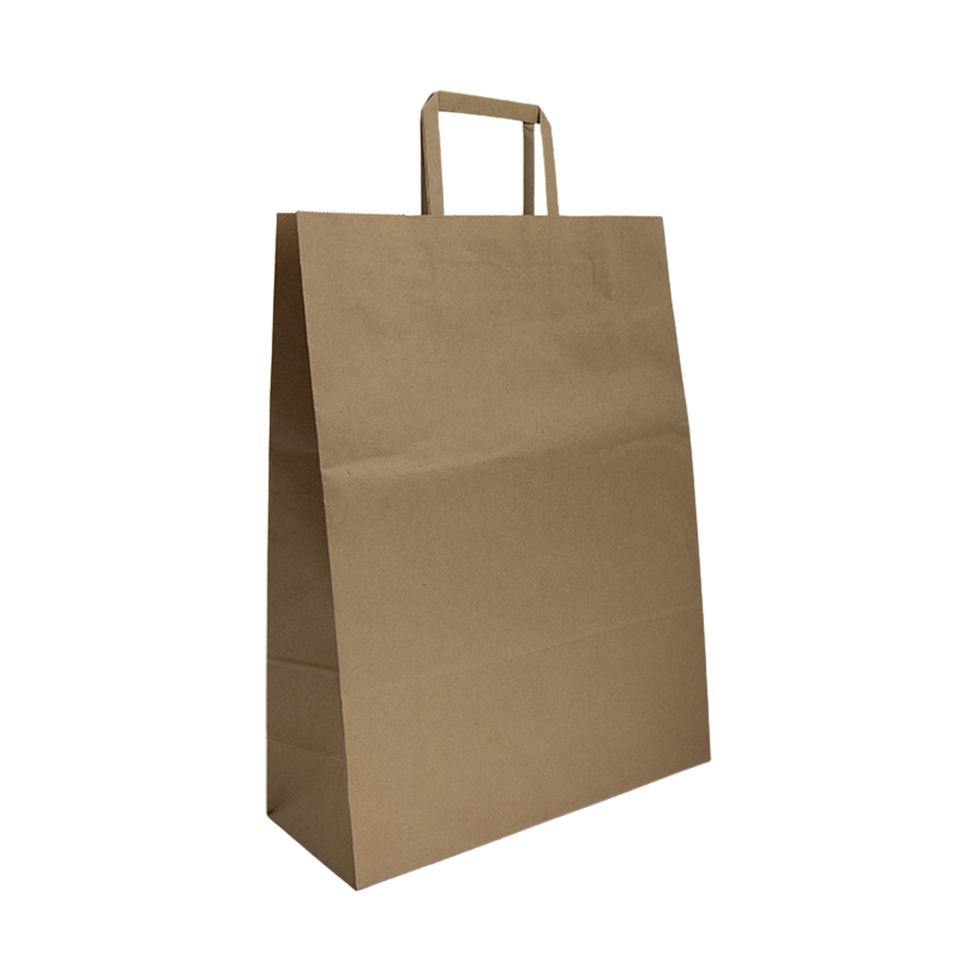 TORBA PAP. SZARA /UCHWYT PŁASKI/ 310X120X400 70 GR A 250 BN